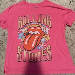 The Rolling Stones Pink Graphic Kids Tee